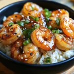 20 Minute Honey Garlic Shrimp & Rice Bowl