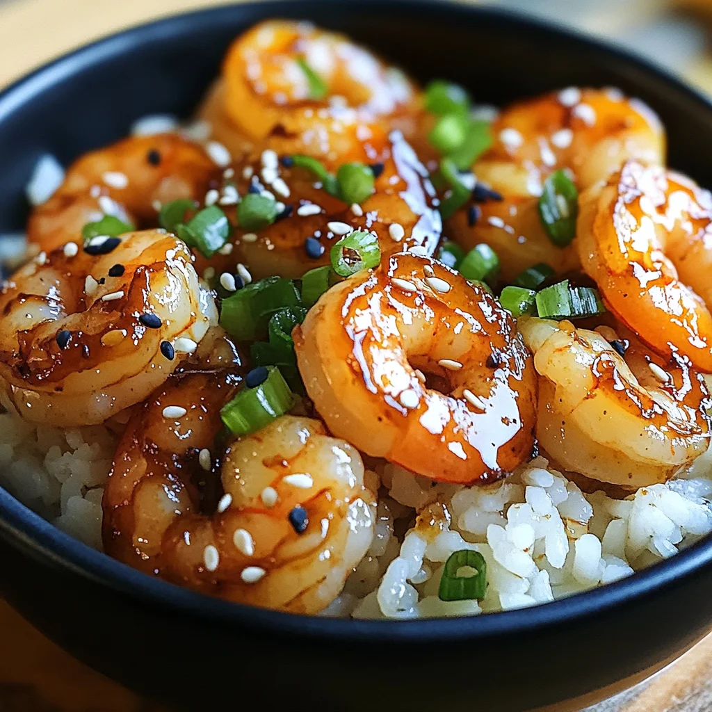 20 Minute Honey Garlic Shrimp & Rice Bowl
