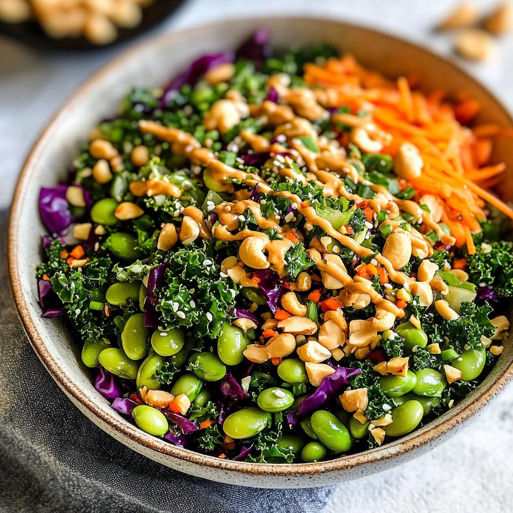 Asian Edamame Peanut Crunch Salad