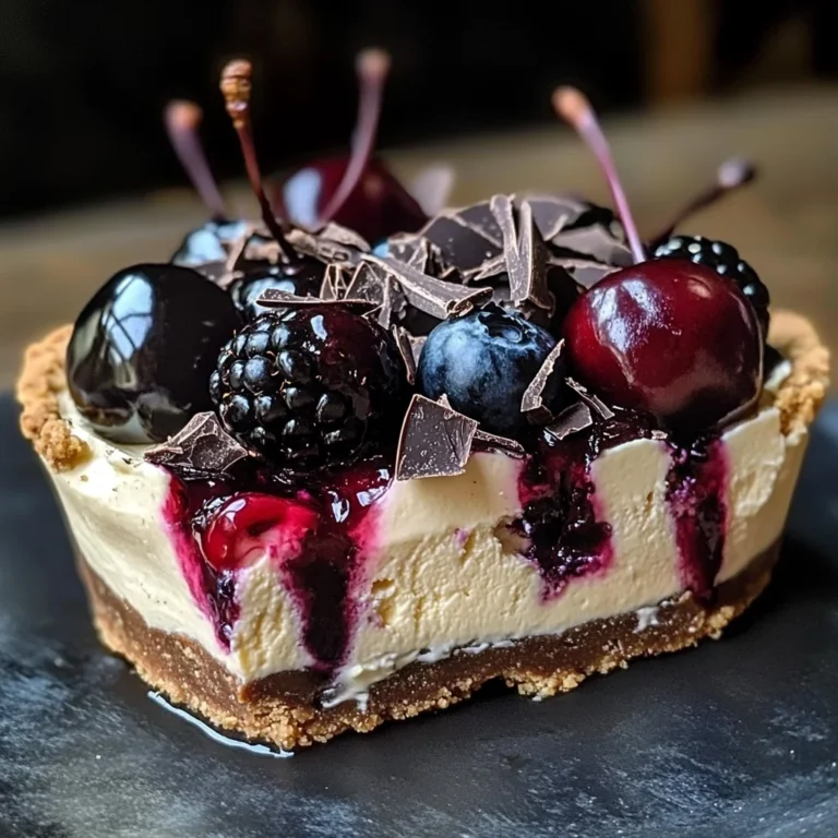 Bourbon Biscuit Cherry Cheesecake Tart