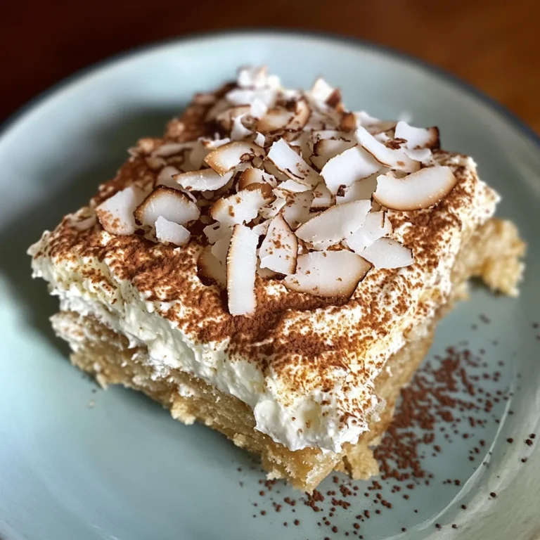 Coconut Rum (Coquito) Tiramisu