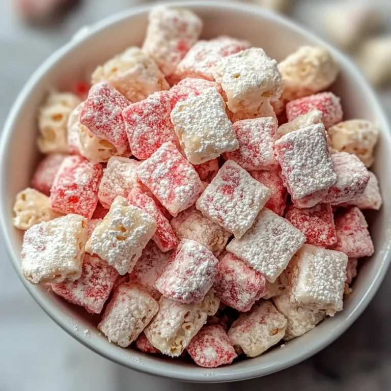 Easy Strawberry Shortcake Puppy Chow
