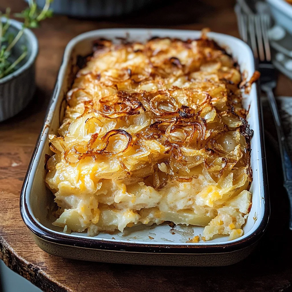 French Onion Funeral Potatoes