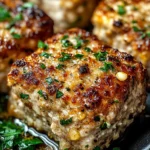 Garlic Parmesan Chicken Meatloaves