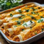 High Protein Creamy Chilli Chicken Enchiladas