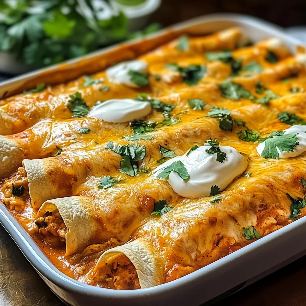 High Protein Creamy Chilli Chicken Enchiladas