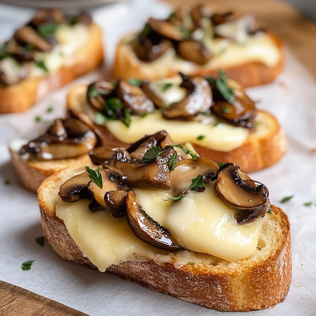 Mushroom & Brie Crostini