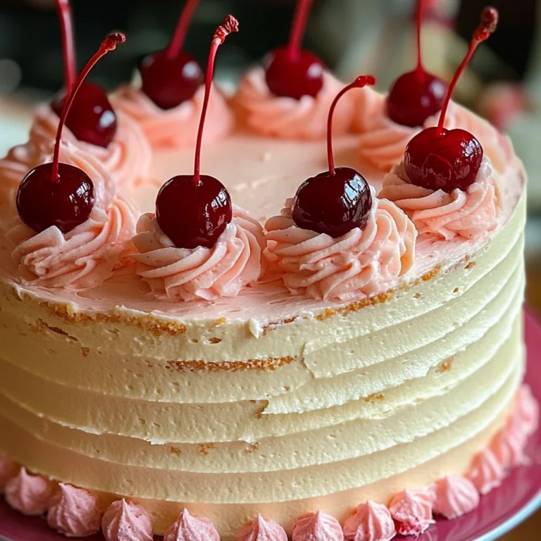Vintage Maraschino Cherry Cake