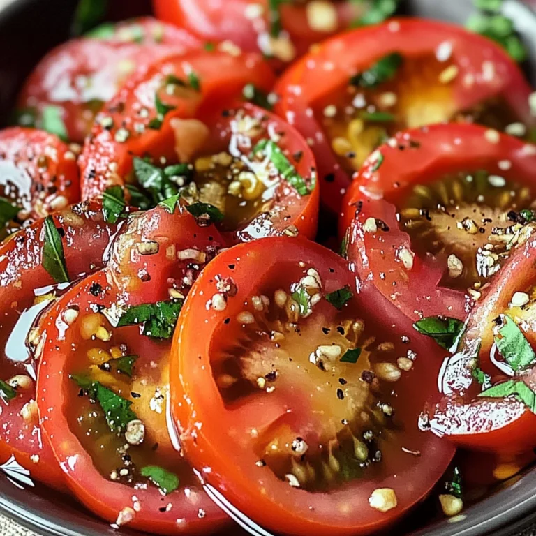 Zesty Marinated Tomatoes