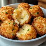 Air Fryer Cheesy Mashed Potato Balls