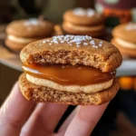 Apple Cider Whoopie Pie cookies with Caramel Filling