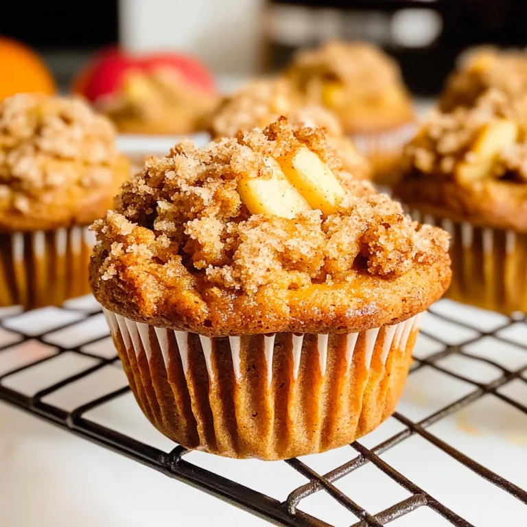 Apple Pumpkin Streusel Muffins Small Batch