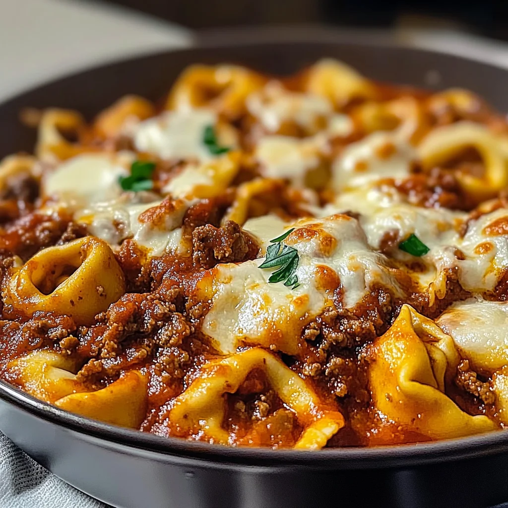 Beefy Tortellini Bake