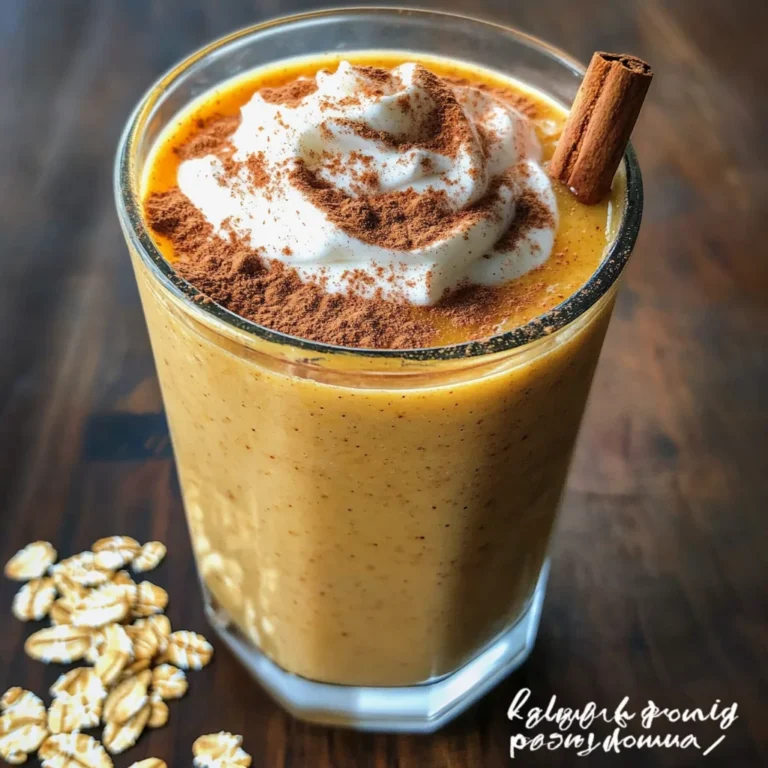 Breakfast Pumpkin Pie Smoothie