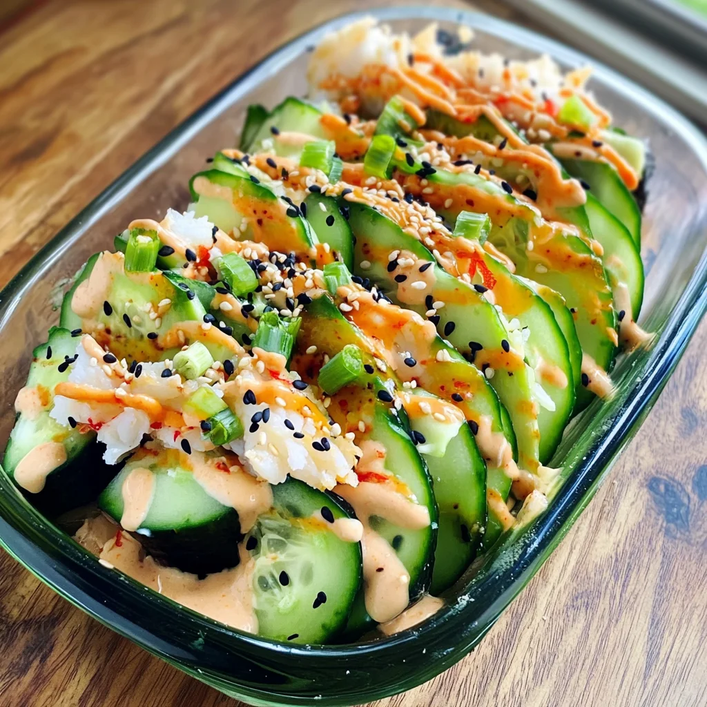 California Roll Cucumber Salad
