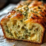 Cheese, Herb & Garlic Quick Bread (No Yeast)