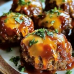 Cheesy Stuffed Meatloaf Bites