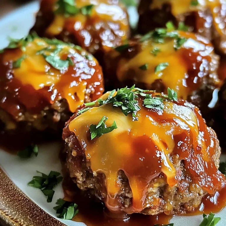 Cheesy Stuffed Meatloaf Bites