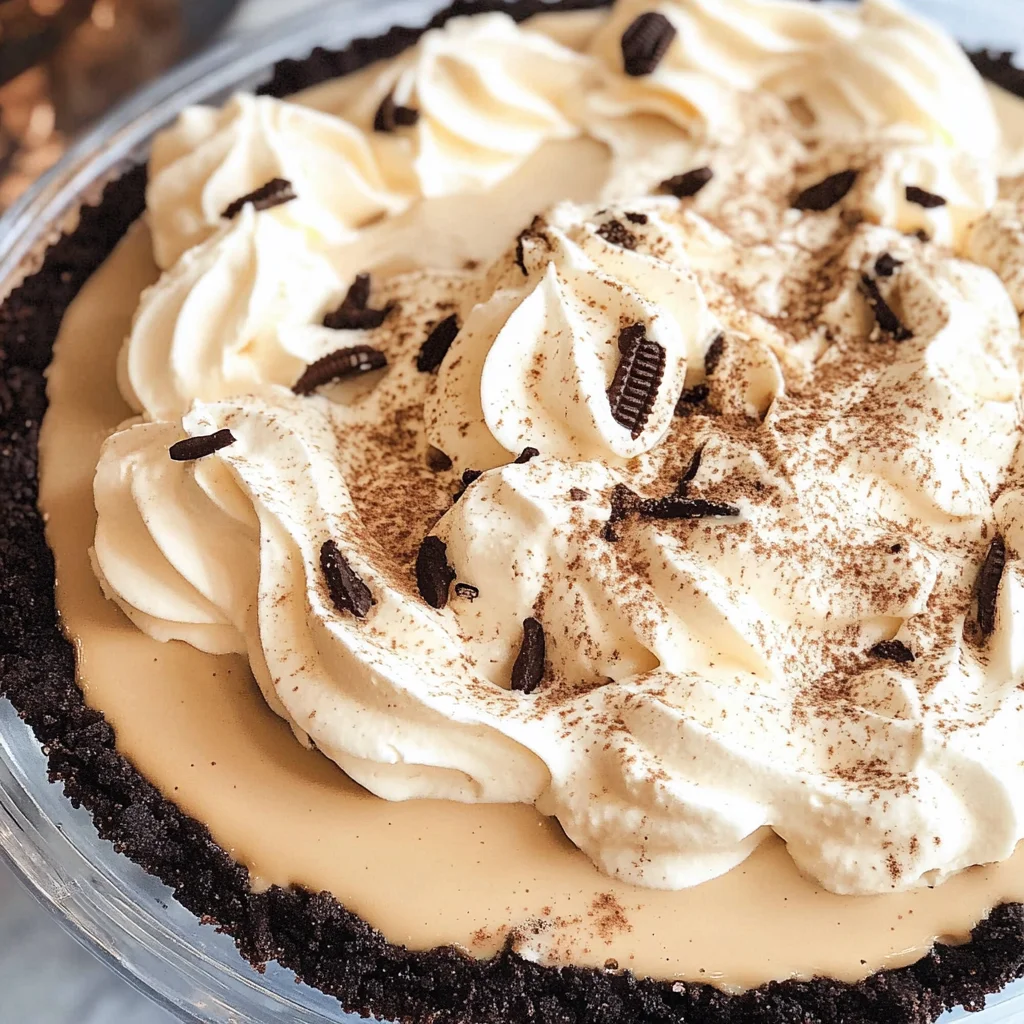 Creamy Coffee Pie Recipe (No Bake, 6 Ingredients)