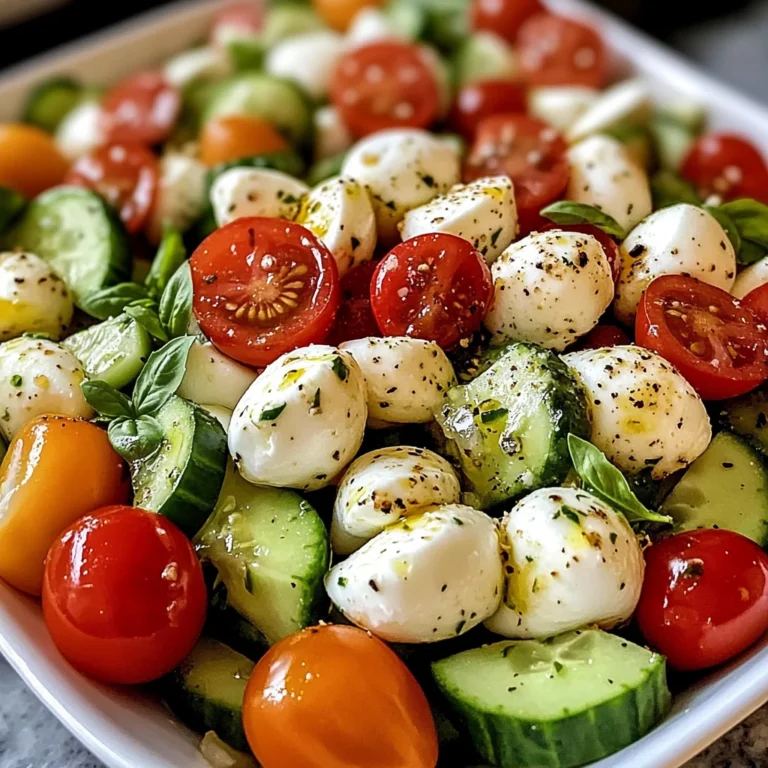Cucumber Mozzarella Salad