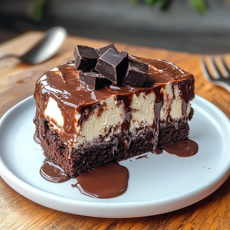 Delicious Brownie Ice Cream Cake