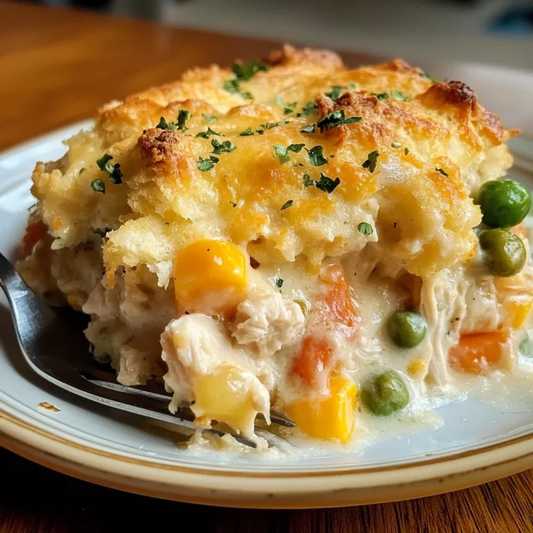 Easy Chicken Cobbler Dinner Casserole