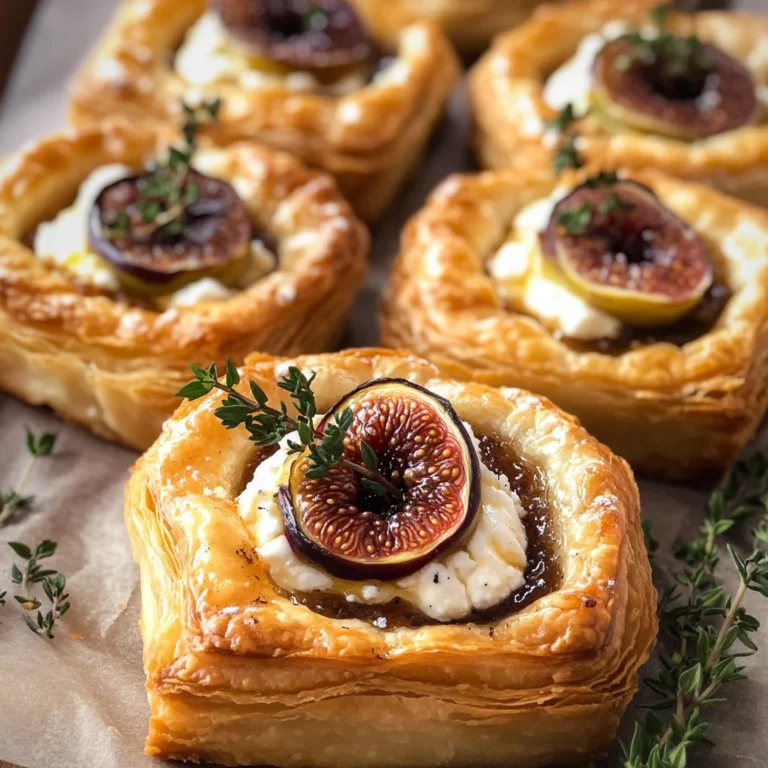Goat Cheese and Fig Puff Pastry Tarts