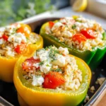 Greek Chicken Stuffed Peppers
