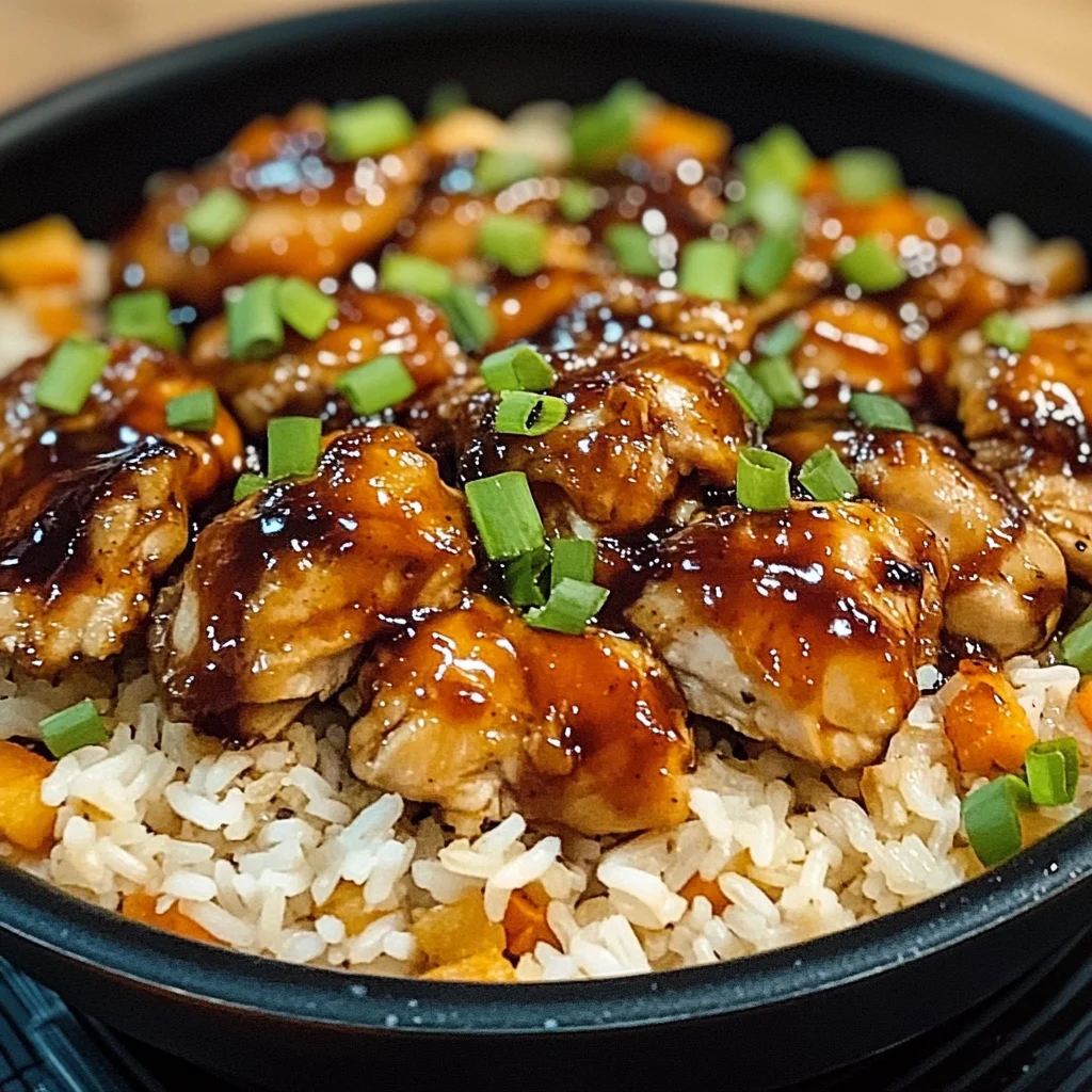 Honey BBQ Chicken Rice – The Best 1-Pan Family Dinner