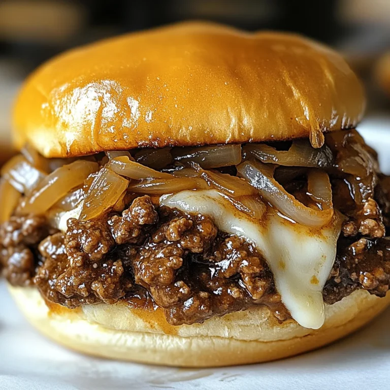 Irresistible French Onion Beef Sloppy Joes