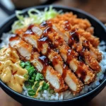 Japanese Katsu Bowls with Tonkatsu Sauce