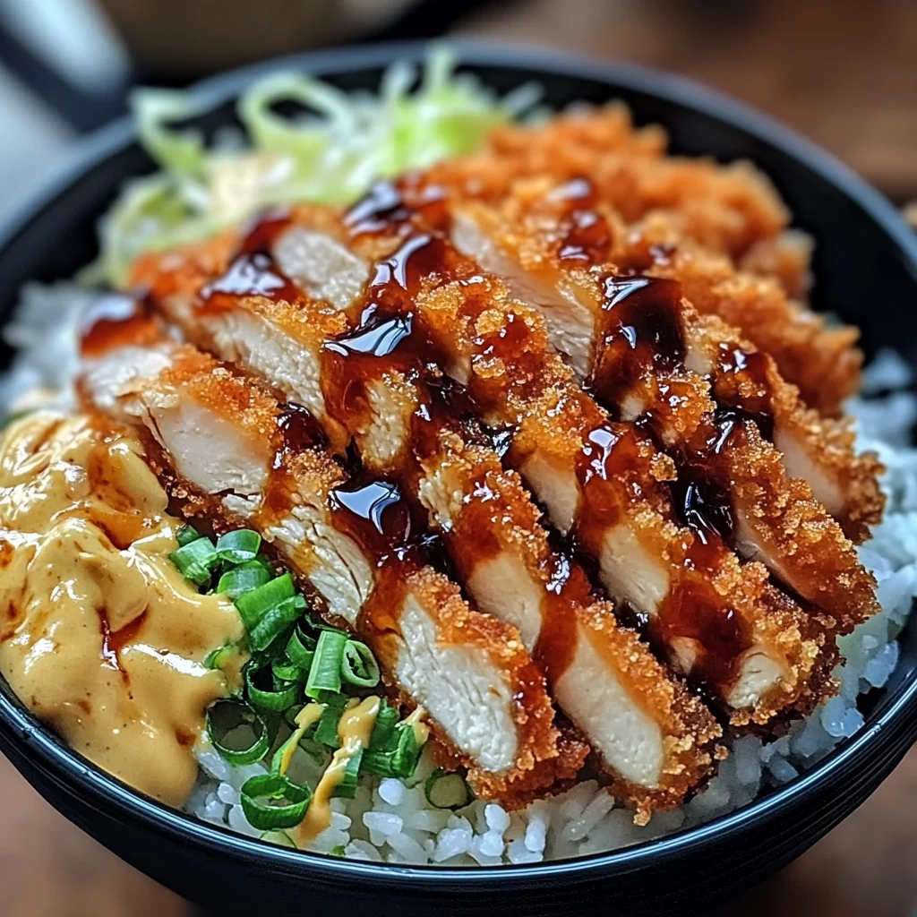 Japanese Katsu Bowls with Tonkatsu Sauce