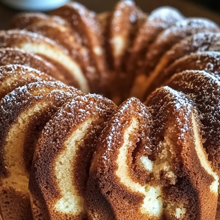 Moist Cinnamon Swirl Bundt Cake Recipe