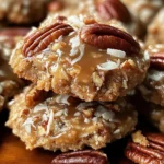 No-Bake Coconut Pecan Praline Cookies