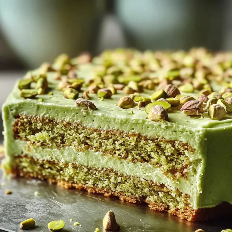 Pistachio Sheet Cake