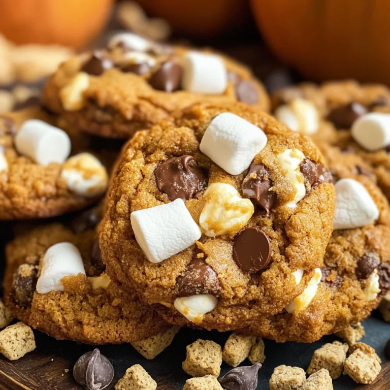 Pumpkin S'mores Cookies