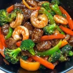 STEAK AND SHRIMP STIR FRY