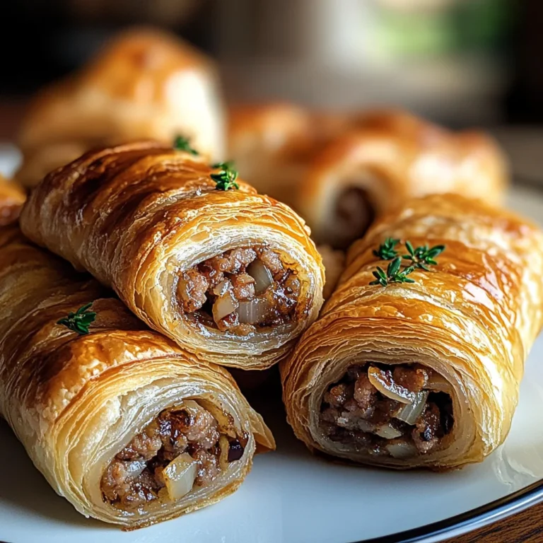 Savory French Onion Sausage Rolls