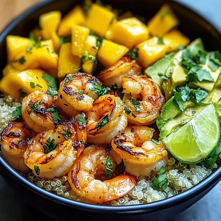 Shrimp Avocado Mango Bowls