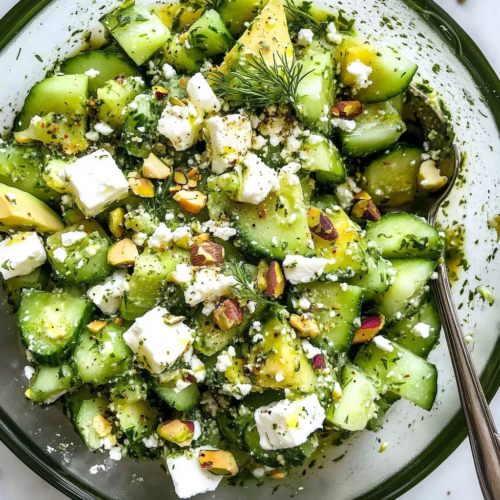 Smashed Cucumber Salad - With Feta and Dill