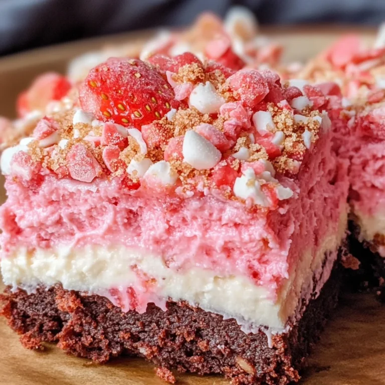Strawberry Crunch Brownies