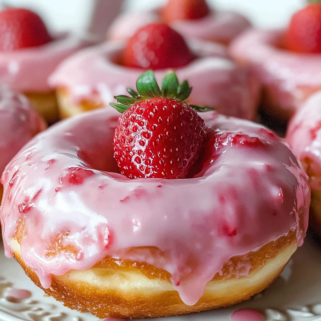 Strawberry Donuts