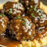 Tasty Slow Cooker Salisbury Steak Meatballs Recipe