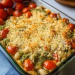 White Bean and Pesto Bake