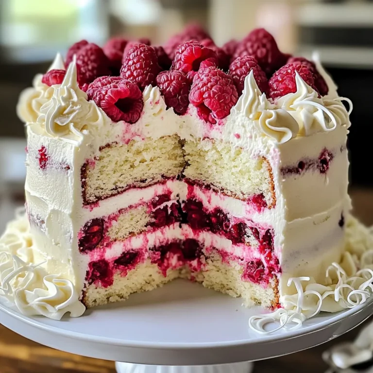 White Chocolate Raspberry Dream Cake : A Heavenly Dessert