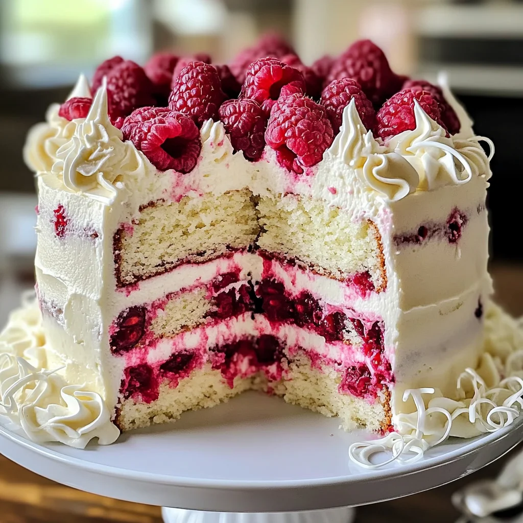 White Chocolate Raspberry Dream Cake : A Heavenly Dessert