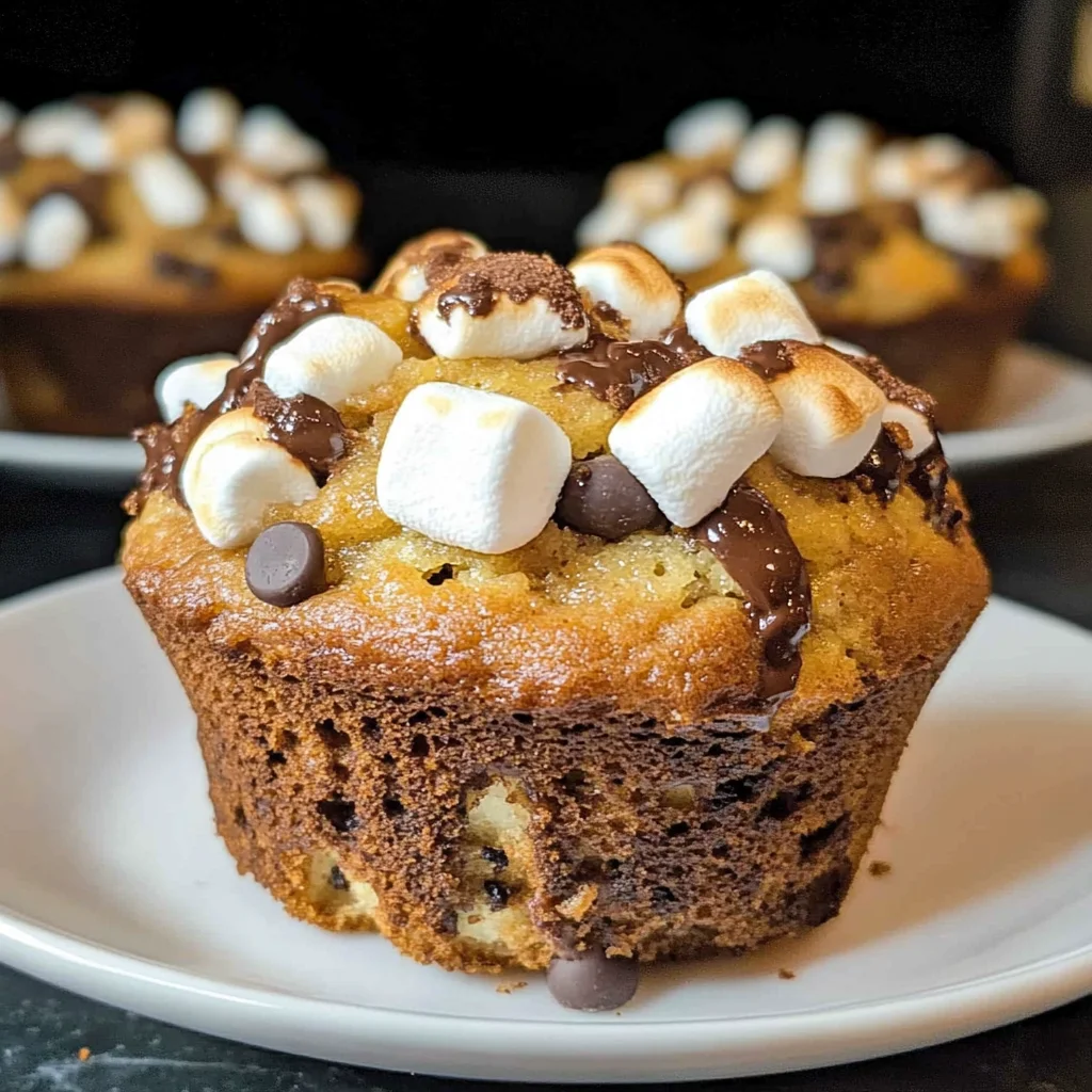 Banana S’mores Muffins