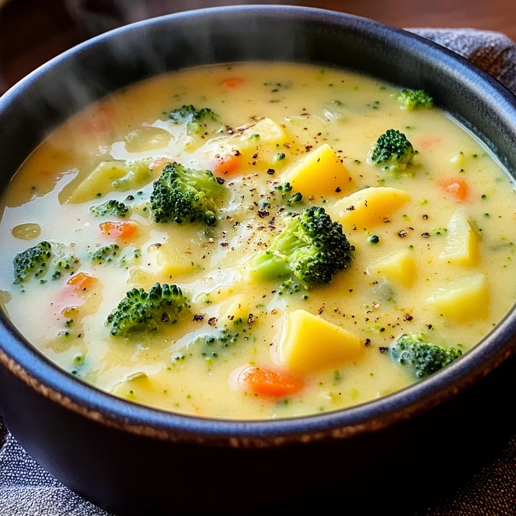 Cheddar Broccoli Potato Soup