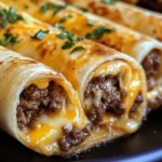 Cheesy Garlic Beef Roll-Ups