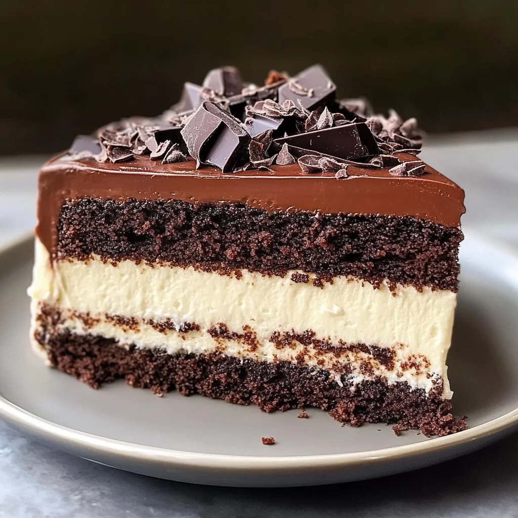 Chocolate Mousse Layer Cake